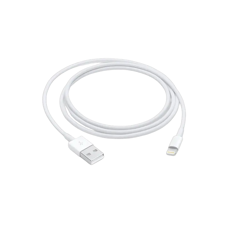 Кабель для зарядки и синхронизации Apple A1480, USB Type-A/Lightning, 1м, Белый - photo