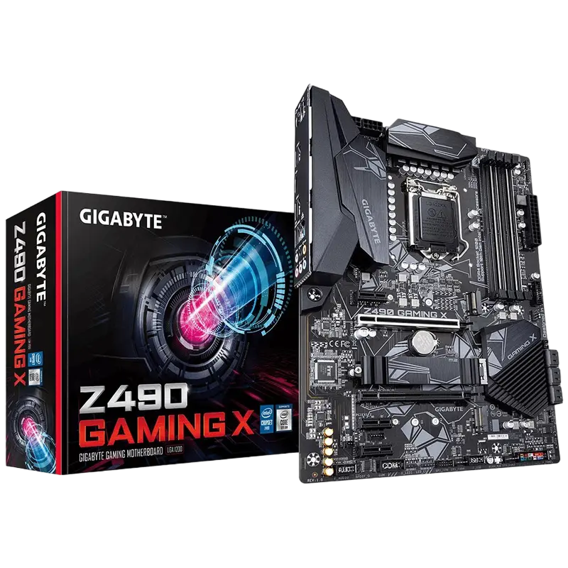 Placă de bază Gigabyte Z490 GAMING X, LGA1200, Intel Z490, ATX - photo