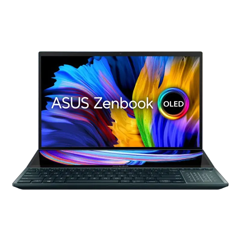 Laptop 15,6" ASUS Zenbook Pro Duo 15 OLED UX582HM, Celestial Blue, Intel Core i7-11800H, 16GB/1024GB, Windows 11 Pro - photo