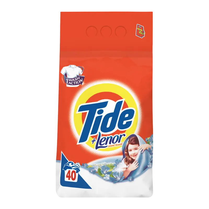 Detergent de rufe Tide 2in1 Touch of Lenor, 4 kg - photo