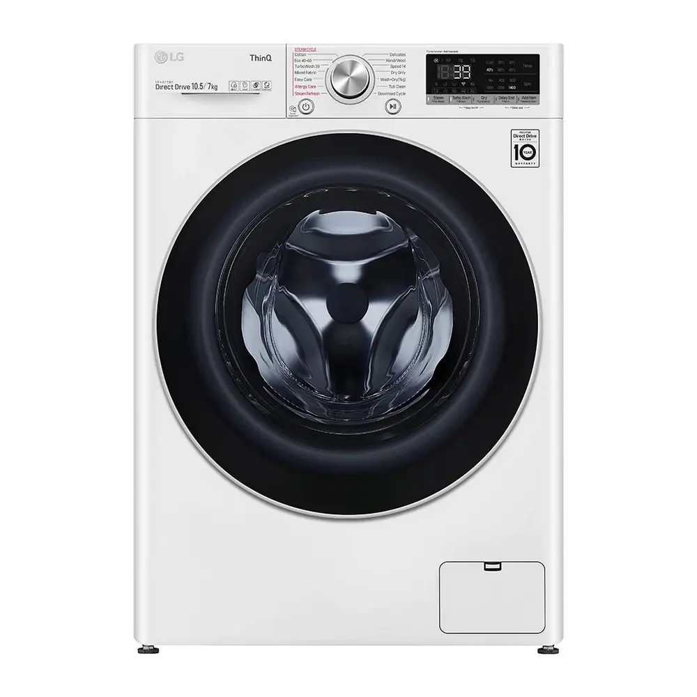 Mașină de spălat cu uscător LG F4DV710S1E, 10,5kg, Alb - photo