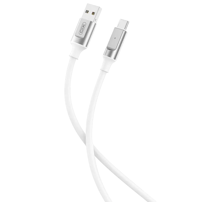 Cable de date XO NB251, USB Type-A/USB Type-C, 1m, Alb - photo