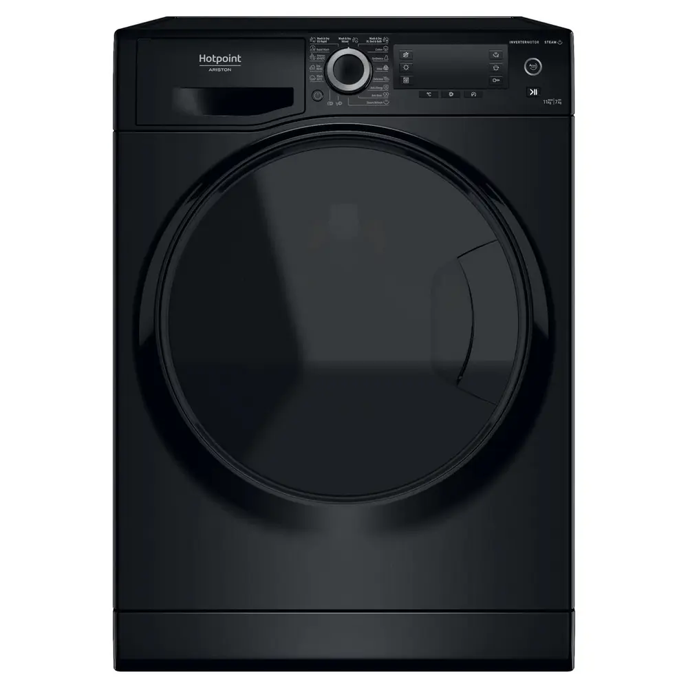Mașină de spălat cu uscător Hotpoint-Ariston NDD 11725 BDA EE, 11kg, Negru - photo