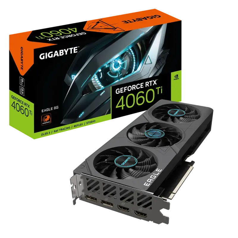 Видеокарта Gigabyte GV-N406TEAGLE-8GD,  8GB GDDR6 128бит  - photo