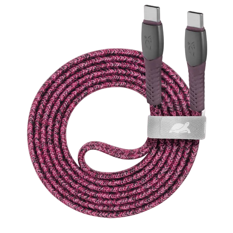Cablu de încărcare și date Rivacase PS6105, USB Type-C/USB Type-C, 1,2m, Roșu - photo