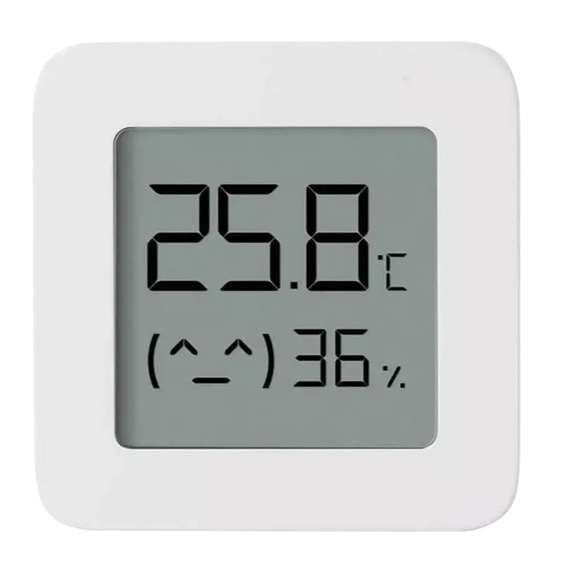 Датчик температуры и влажности Xiaomi Mi Temperature and Humidity Monitor 2, Белый - photo