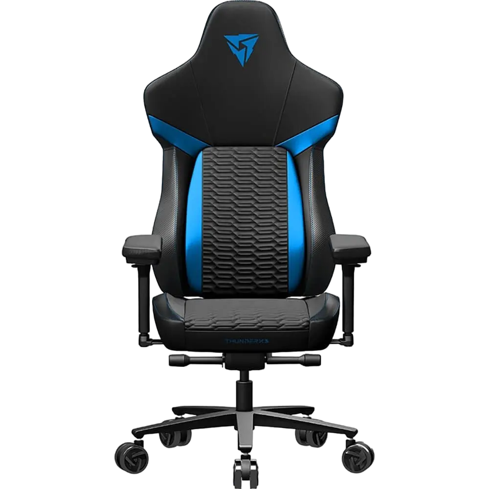 Игровое кресло ThunderX3 CORE RACER, Искусственная кожа, Черный | Синий - photo
