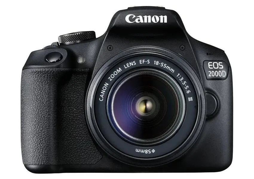 Aparat foto DSLR Canon EOS 2000D + EF-S 18-55 DC III, Negru - photo