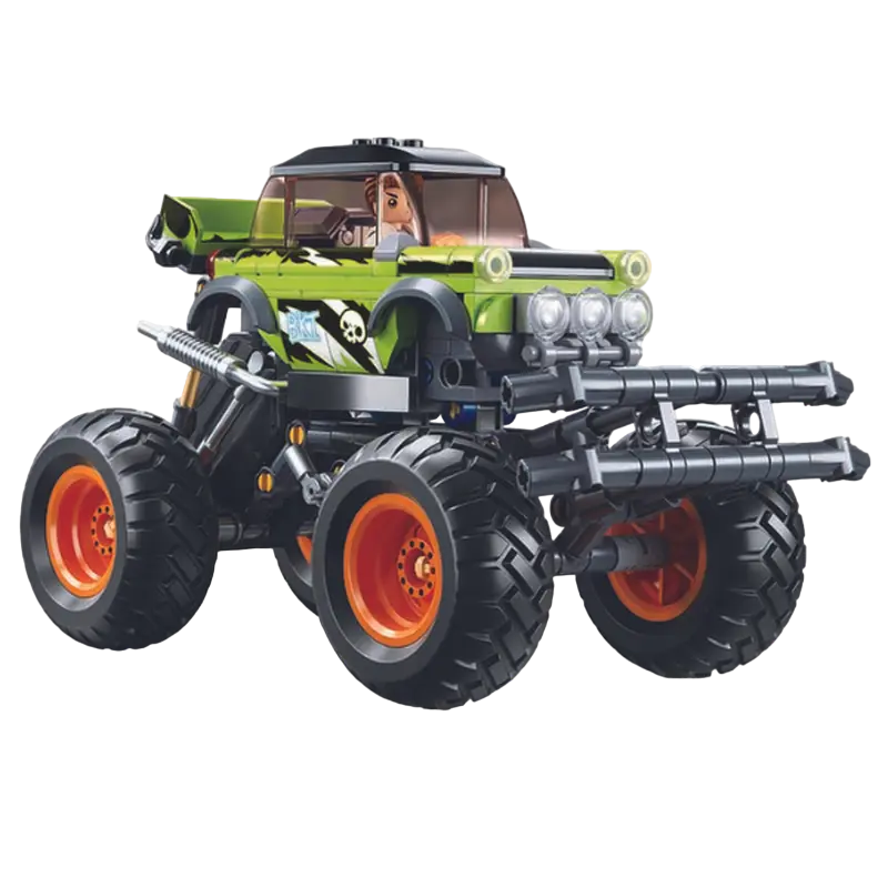 Конструктор Sluban B1158, 6 "Monster Truck", с инерцией, 6+, Зеленый - photo