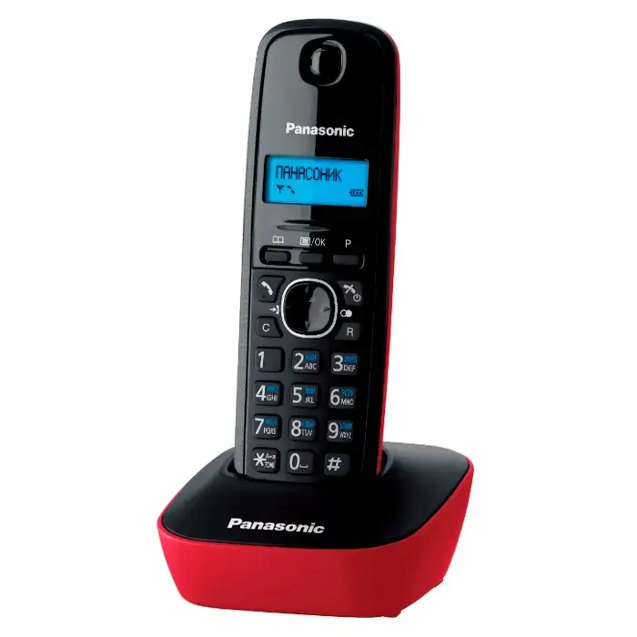 Dect Panasonic KX-TG1611UAR, Red, AOH, Caller ID - photo