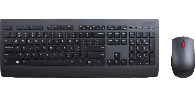 Set Tastatură + Mouse Lenovo 4x30h56821, Fără fir, Negru - photo