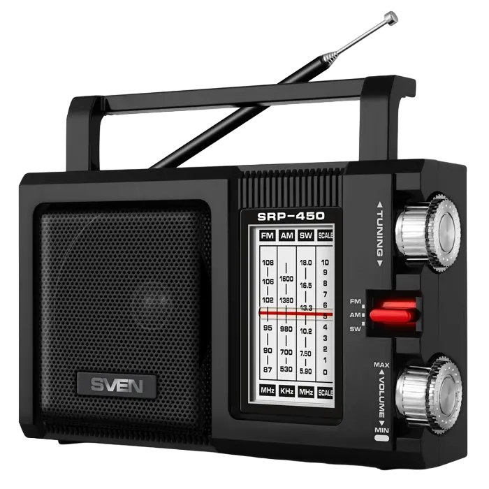 Портативное радио SVEN SRP-450, Чёрный - photo
