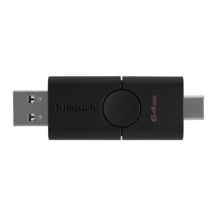 Memorie USB Kingston DataTraveler Duo, 64GB, Negru - photo