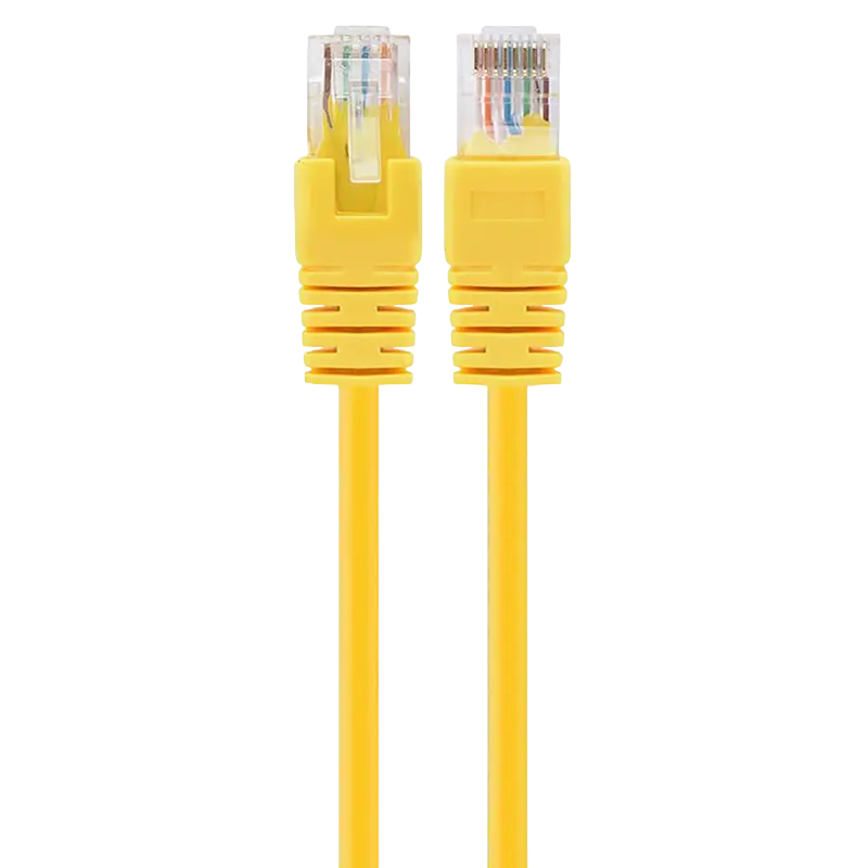 Patch cord Cablexpert PP12-5M/Y, CAT5e UTP, 5m, Galben - photo