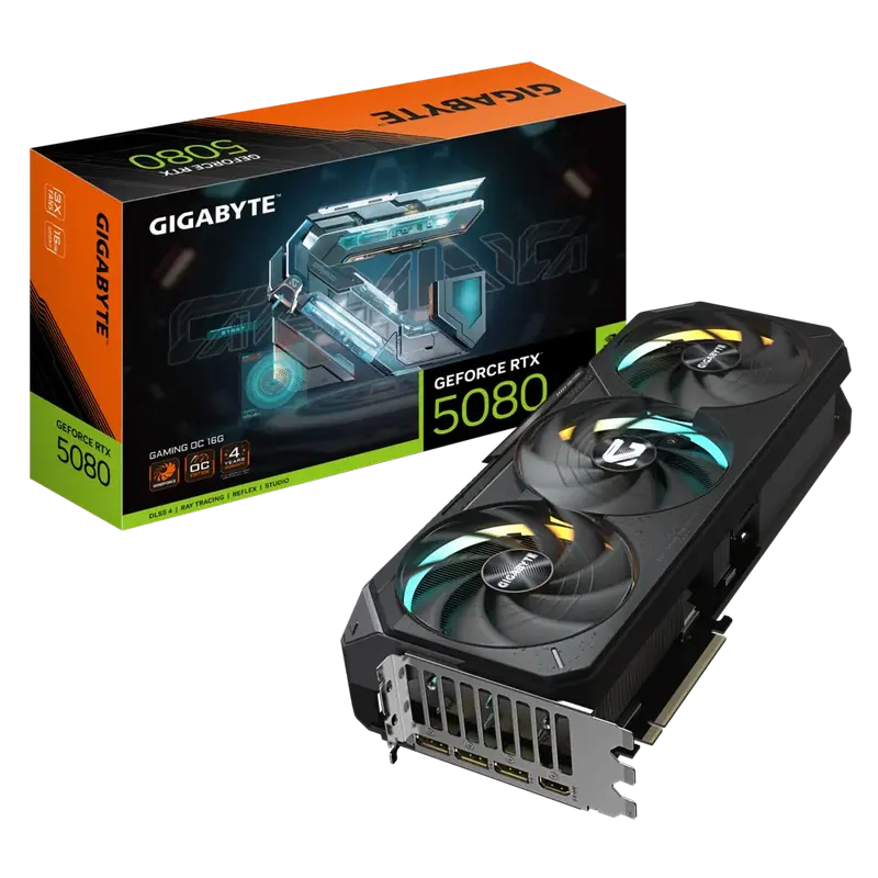 Placă Video Gigabyte GV-N5080GAMING OC-16GD, 16GB  256bit  - photo