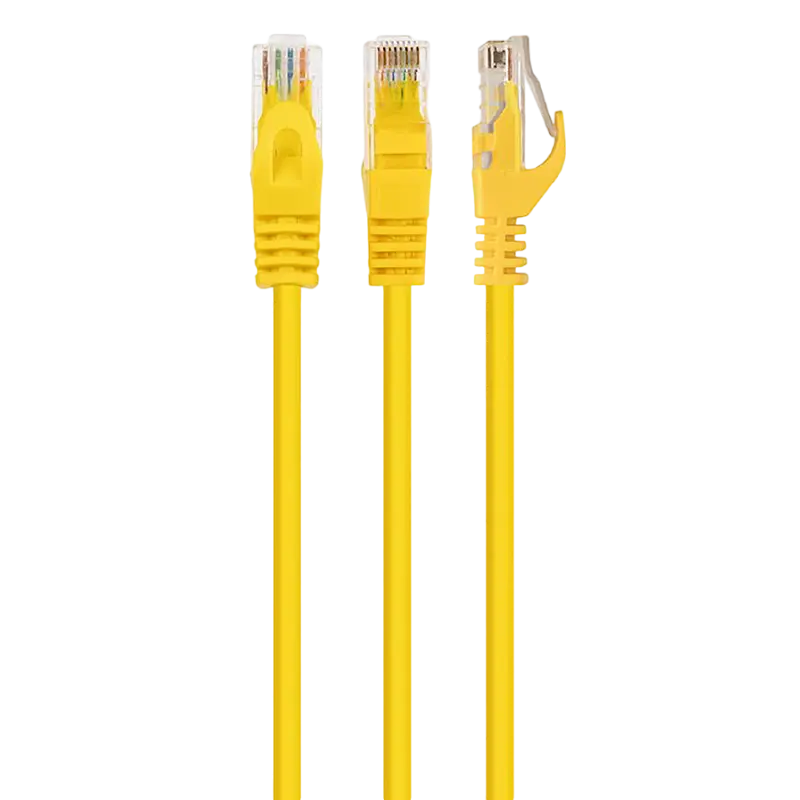 Патч-корд Cablexpert PP6U-0.25M/Y, Cat6 UTP, 0,25м, Жёлтый - photo