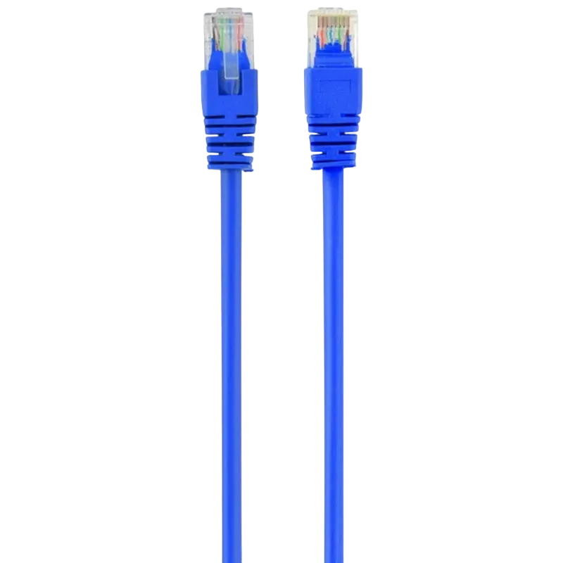 Patch cord Cablexpert PP12-0.5M/B, CAT5e UTP, 0,5m, Albastru - photo