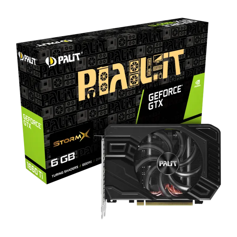 Placă Video Palit GeForce 1660 Ti StormX,  6GB GDDR6 192bit - photo
