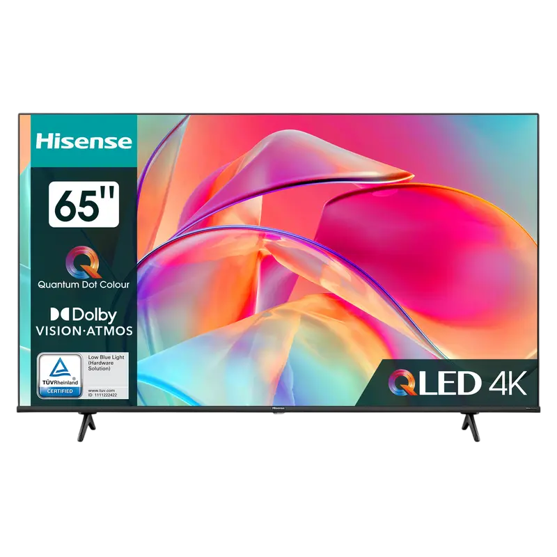 65" QLED SMART Телевизор Hisense 65E7KQ, 3840x2160 4K UHD, VIDAA U6.0, Чёрный - photo