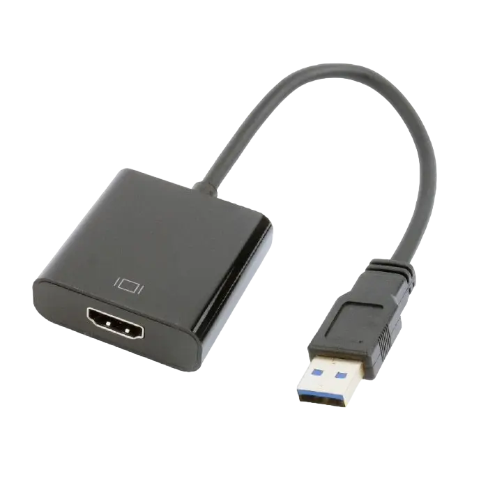 Convertor Video Gembird A-USB3-HDMI-02, USB Type-A - HDMI (F), 0,15m, Negru - photo