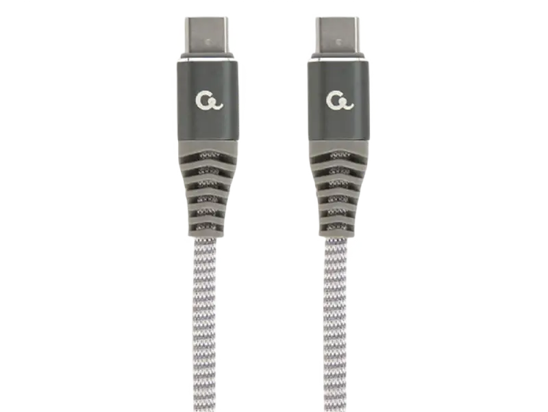 Кабель для зарядки и синхронизации Cablexpert CC-USB2B-CMCM100-1.5M, USB Type-C/USB Type-C, 1,5м, Белый - photo