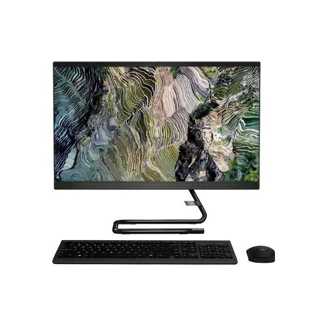 Computer All-in-One Lenovo IdeaCentre 3 27IMB0, 27", Intel Core i5-10400T, 8GB/512GB, Fără SO, Negru - photo