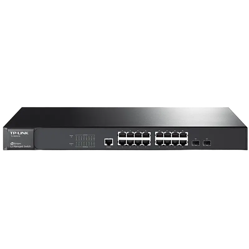 Сетевой коммутатор TP-LINK TL-SG3216, 16x 10/100/1000 Мбит/с, 2x SFP - photo