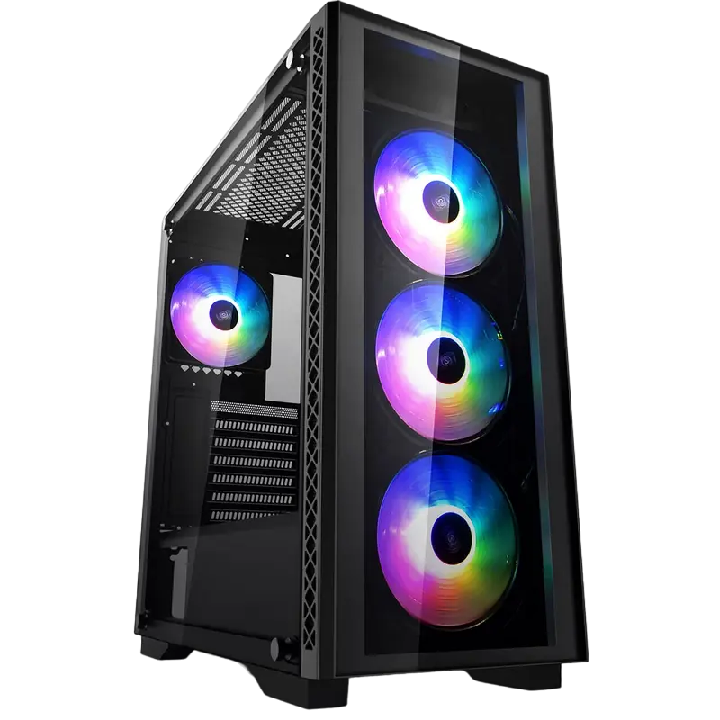 Компьютерный корпус Deepcool MATREXX 50 ADD-RGB 4F, Midi-Tower, ATX, Чёрный - photo