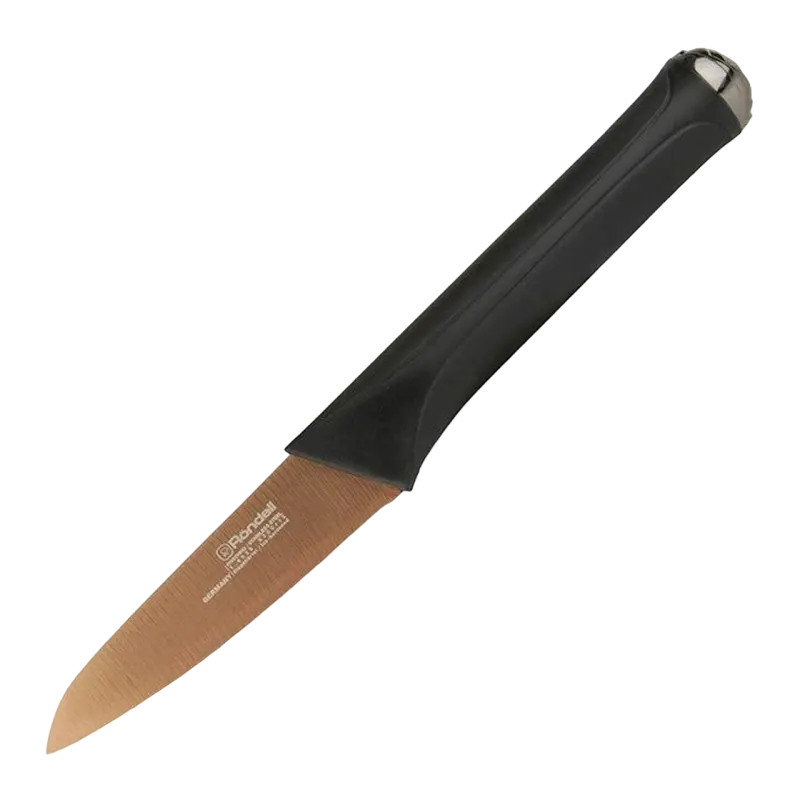 Нож для чистки овощей Rondell RD-694, Черный/ Золотой - photo