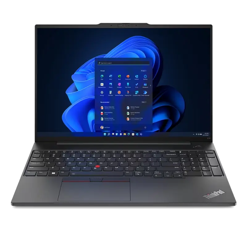 Ноутбук для бизнеса 16" Lenovo ThinkPad E16 Gen 1, Graphite Black, Intel Core i5-1335U, 16Гб/512Гб, Без ОС - photo