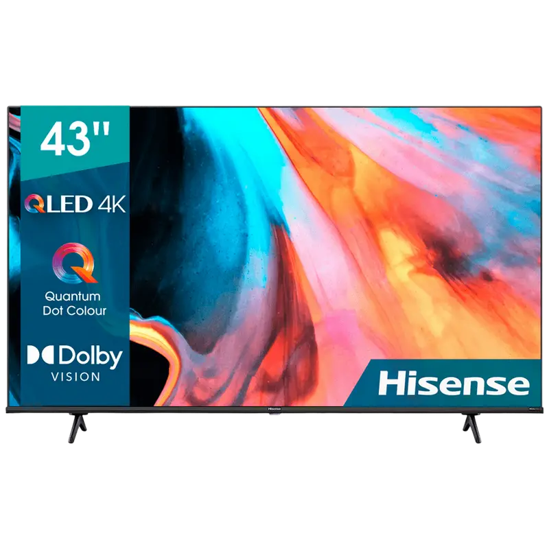 43" LED SMART Телевизор Hisense 43E7HQ, 3840x2160 4K UHD, VIDAA U5.0, Чёрный - photo