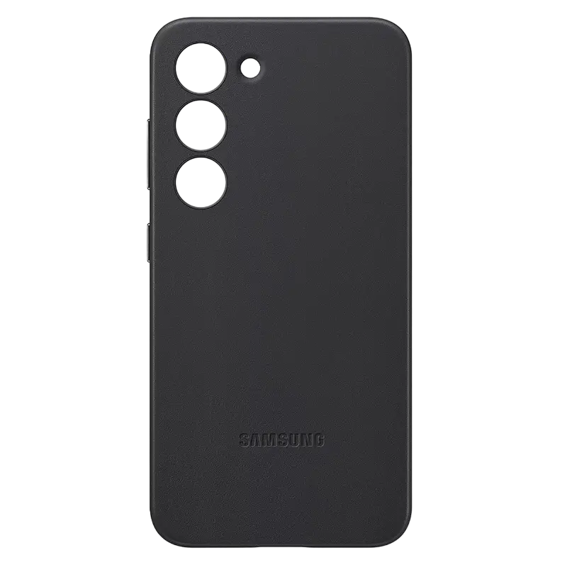 Чехол Samsung Leather Cover for Galaxy S23, Чёрный - photo
