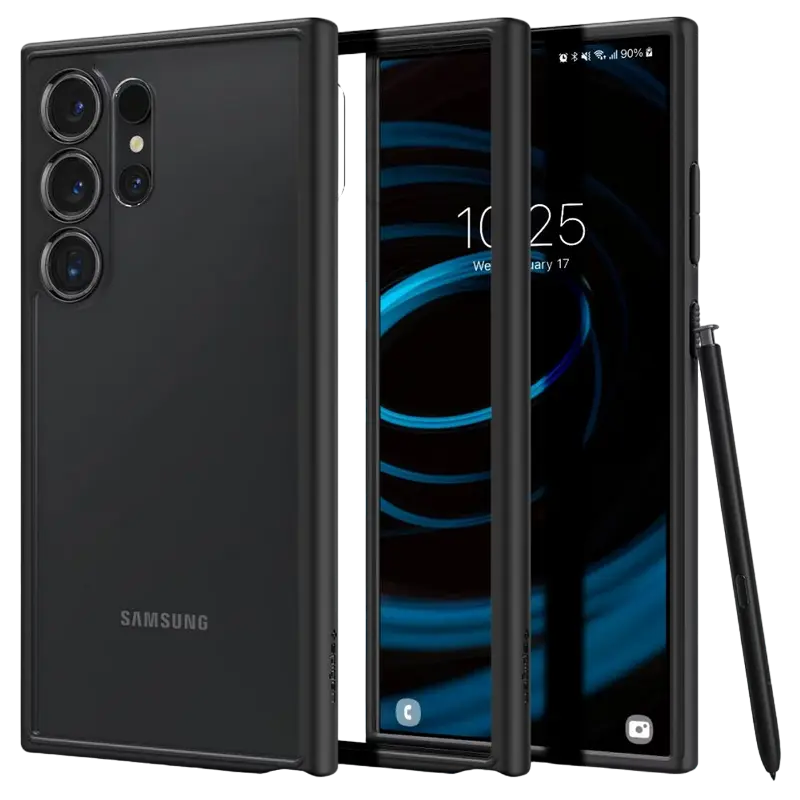 Чехол Spigen Galaxy S24 Ultra, Ultra Hybrid, Матовый черный - photo