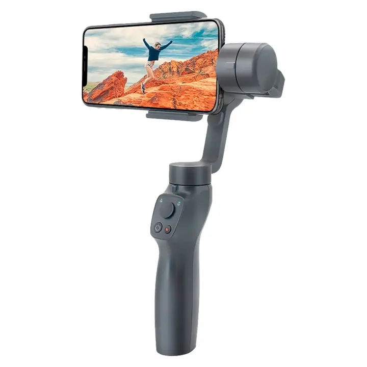 Bluetooth 3-axis Handheld Gimbal Stabilizer Remax, P20, Gray - photo