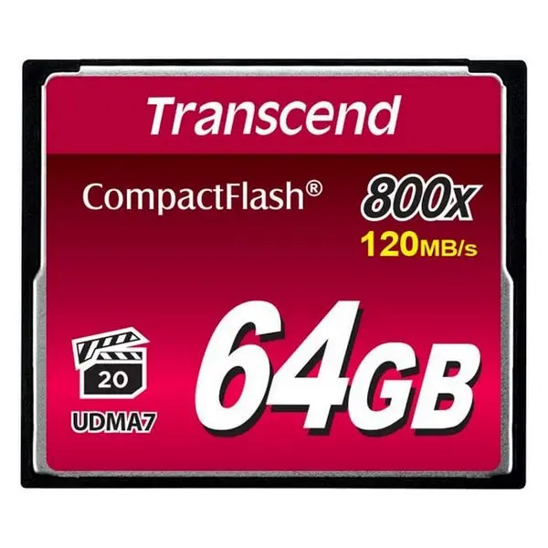 Card de Memorie Transcend CompactFlash 800, 64GB (TS64GCF800) - photo