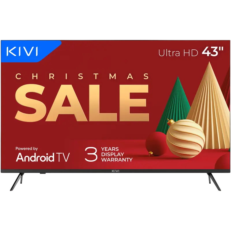 43" LED SMART TV KIVI 43U760QB, 3840x2160 4K UHD, Android TV, Negru - photo