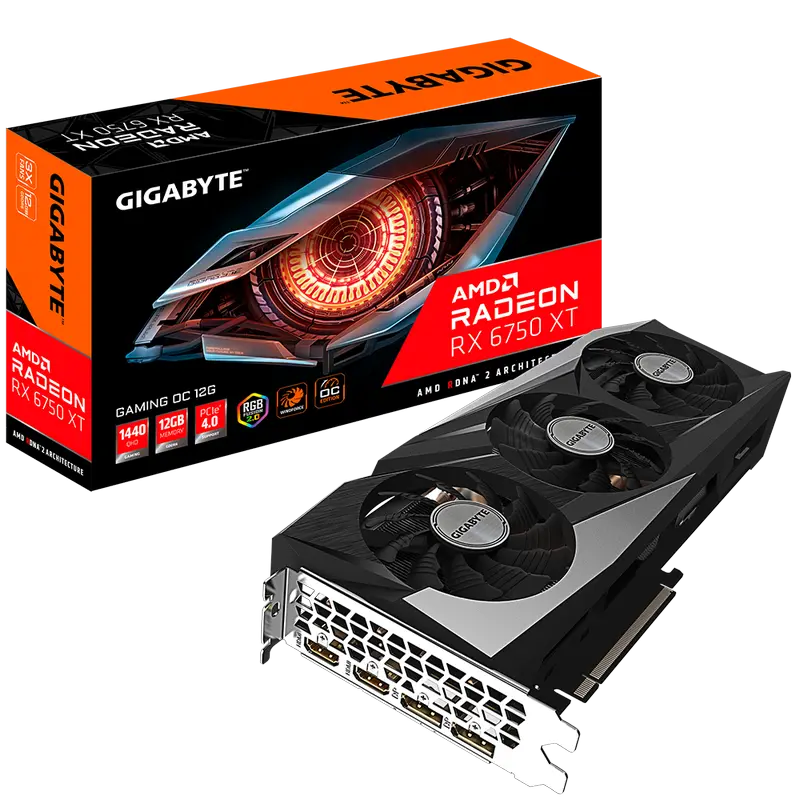 Placă Video Gigabyte GV-R675XTGAMING OC-12GD, 12GB GDDR6 192bit - photo