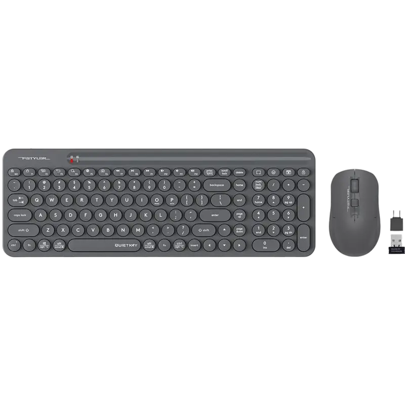 Set Tastatură + Mouse A4Tech FG3300 Air, Fără fir, Gri - photo