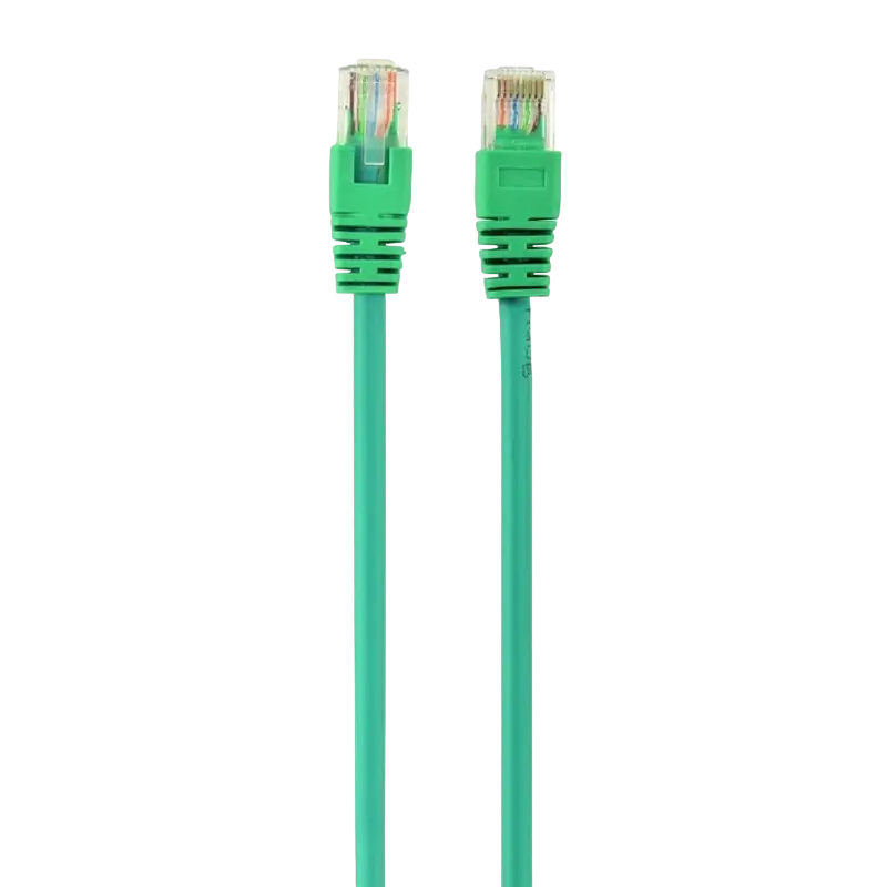 Patch cord Cablexpert PP12-1M/G, CAT5e UTP, 1m, Verde - photo