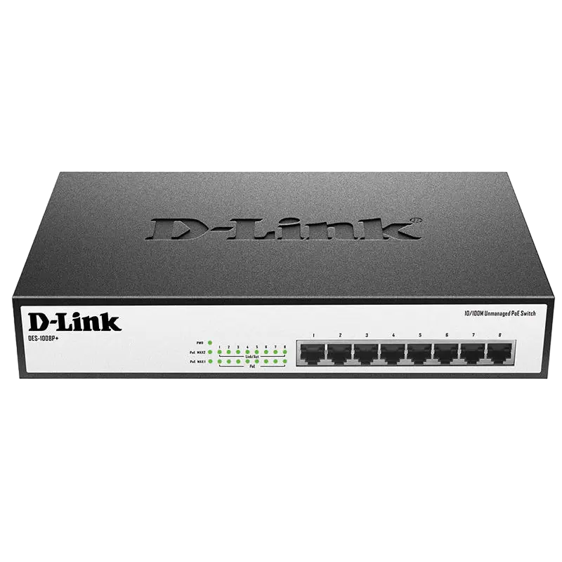 Comutator PoE D-Link DES-1008P+, 8x IEEE 802.3af/at - photo