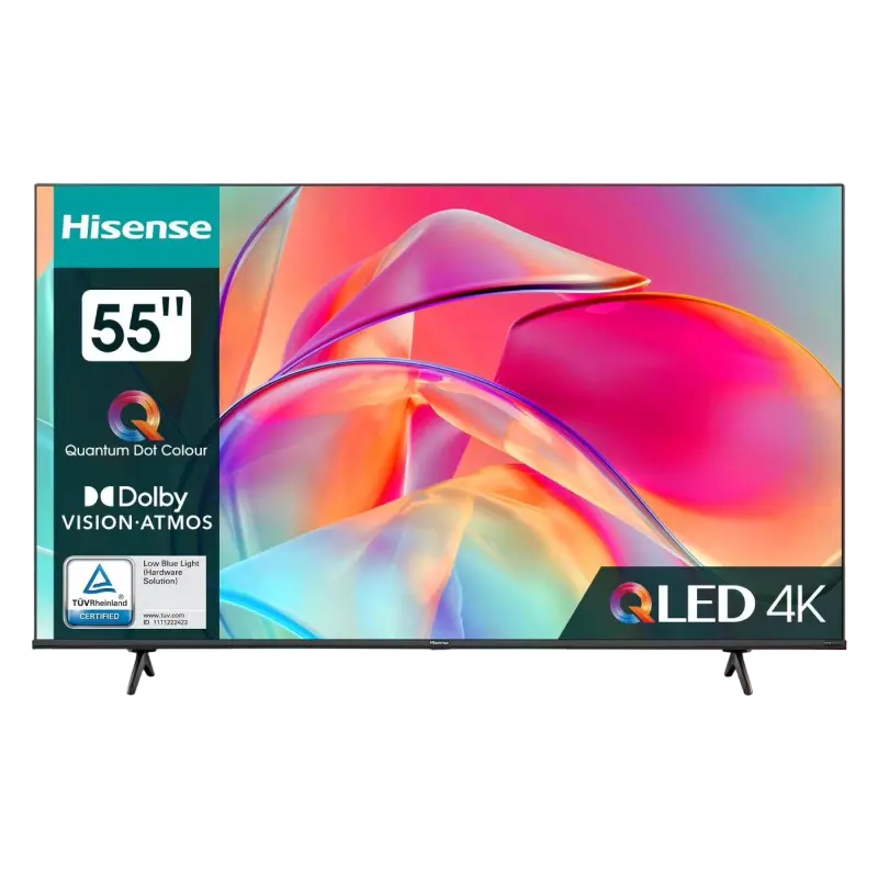 55" QLED SMART TV Hisense 55E7KQ, 3840x2160 4K UHD, VIDAA U6.0, Negru - photo