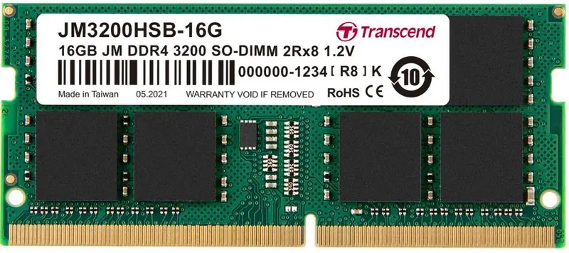 Memorie RAM Transcend JM3200HSB-16G, DDR4 SDRAM, 3200 MHz, 16GB, JM3200HSB-16G - photo