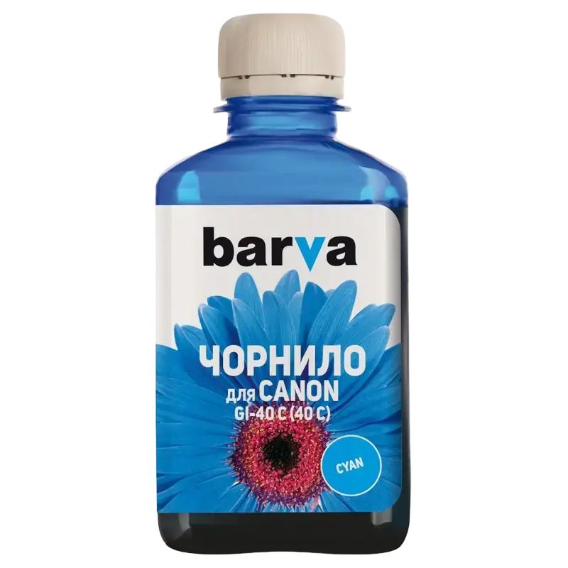 Контейнер с чернилами Barva CGI40-748, 180мл, Голубой - photo