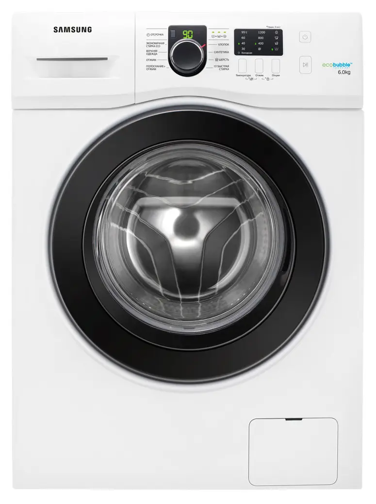 Mașină de spălat Samsung WF60F1R2G0WD, 6kg, Alb - photo