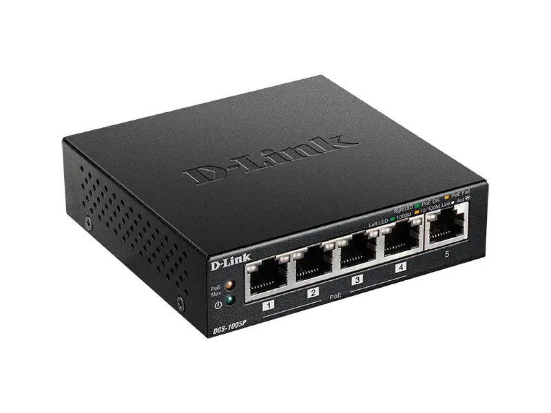 Comutator PoE D-Link DGS-1005P/A1A, 4x IEEE 802.3af/at - photo