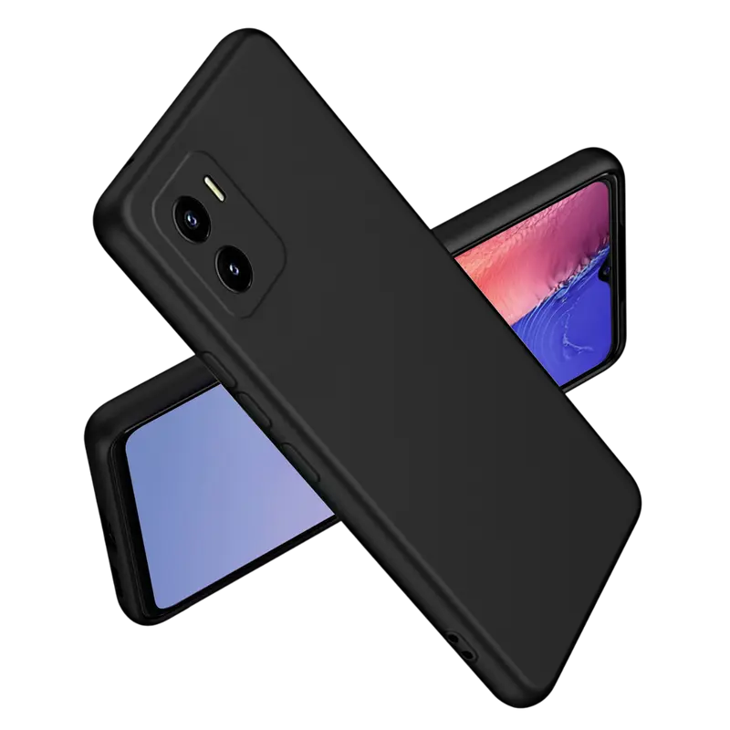 Husă Xcover Vivo Y01 - Liquid Silicone, Negru - photo