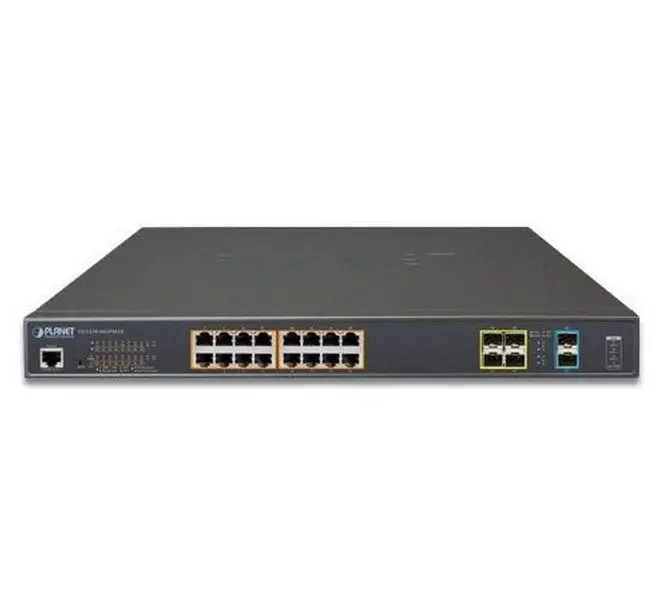 16-port Gigabit  Managed PoE+ Switch, Planet "GS-5220-16UP4S2X", with 4 SFP and 2 SFP+, steel case