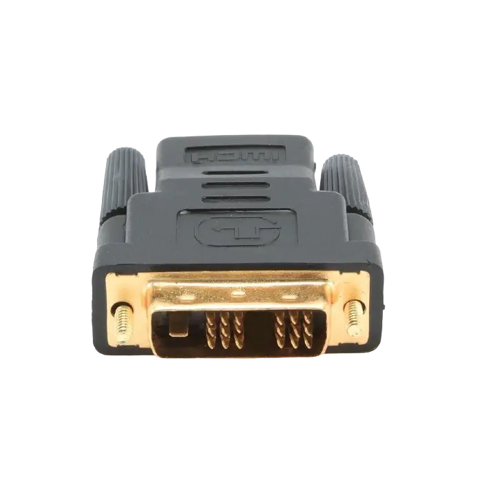 Adaptor Video Cablexpert A-HDMI-DVI-2, HDMI (F) - DVI-I (M), Negru - photo