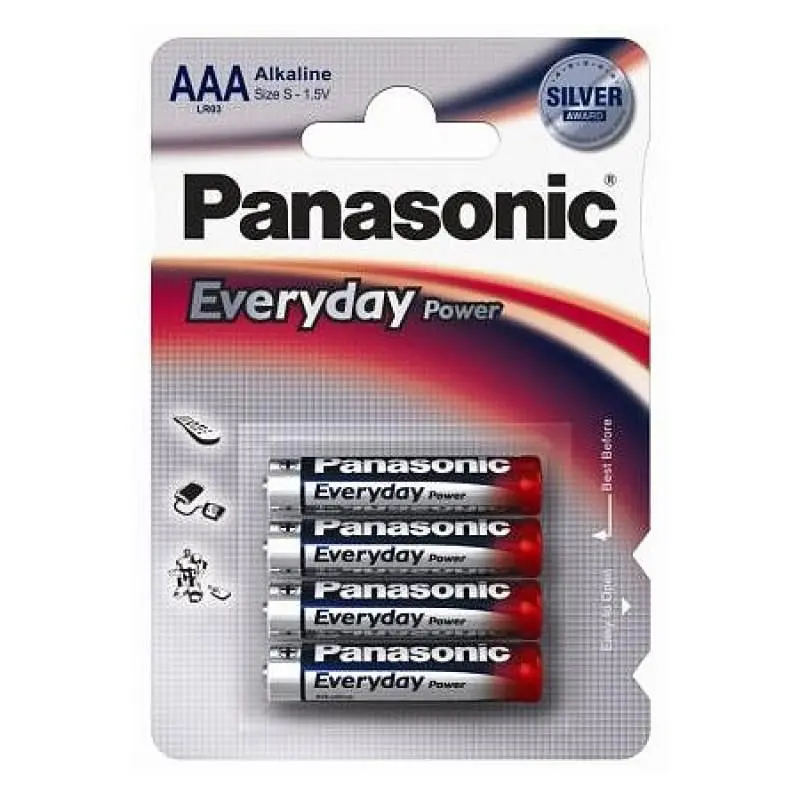 Panasonic  "EVERYDAY Power" AAA Blister *4, Alkaline, LR03REE/4BR - photo