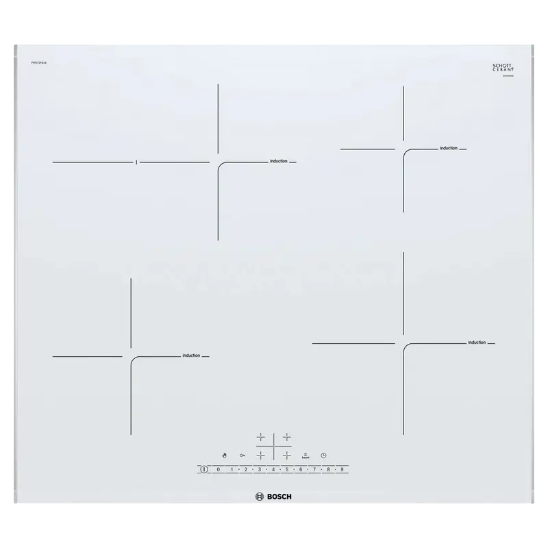 Индукционная варочная панель Bosch PIF672FB1E, Белый - photo